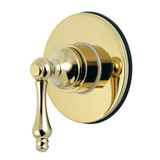 Kingston Brass KS3032AL 3-Way Diverter Valve with Trim Kit, Polished Brass