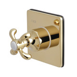 Kingston Brass KS3042TX 3-Way Diverter Valve with Trim Kit, Polished Brass