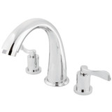 Kingston Brass KS2361DFL Vintage Roman Tub Faucet, Polished Chrome