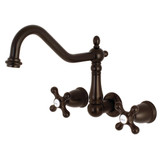 Kingston Brass KS1025AX Heritage Wall Mount Roman Tub Faucet, Oil Rubbed Bronze