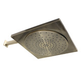 Kingston Brass KX8223CK Claremont 12" Rainfall Square Shower Head with 16" Shower Arm, Antique Brass