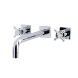 Kingston Brass KS6021DX Concord Wall Mount Tub Faucet, Polished Chrome