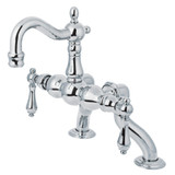 Kingston Brass CC2002T1 Vintage Clawfoot Tub Faucet, Polished Chrome