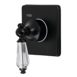 Kingston Brass  KS3040WLL 3-Way Diverter Valve with Trim Kit, Matte Black