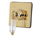 Kingston Brass  KS3042WLL 3-Way Diverter Valve with Trim Kit, Polished Brass