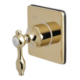 Kingston Brass  KS3042TAL Tudor 3-Way Diverter Valve with Trim Kit, Polished Brass