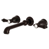 Kingston Brass KS7025BAL Heirloom 2-Handle Wall Mount Roman Tub Faucet, Oil Rubbed Bronze