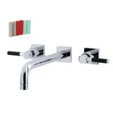 Kingston Brass KS6021DKL Ksiser Wall Mount Tub Faucet, Polished Chrome