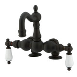 Kingston Brass CC1093T5 Vintage 3-3/8-Inch Deck Mount Tub Faucet, Oil Rubbed Bronze