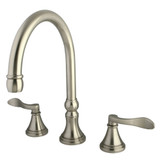 Kingston Brass  KS2348DFL NuFrench Roman Tub Faucet, Brushed Nickel