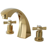 Kingston Brass KS4362ZX Millennium Roman Tub Faucet, Polished Brass