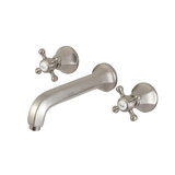 Kingston Brass KS4028BX Metropolitan 2-Handle Wall Mount Tub Faucet, Brushed Nickel