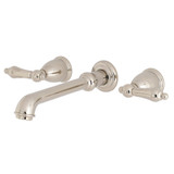 Kingston Brass KS7026AL English Country Wall Mount Roman Tub Faucet, Polished Nickel