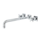 Kingston Brass KS6041DX Concord Wall Mount Tub Faucet, Polished Chrome