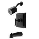 Kingston Brass KB4650CKL Kaiser Single-Handle Tub and Shower Faucet, Matte Black