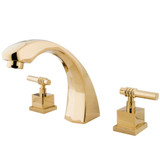 Kingston Brass KS4362QL Fortress Roman Tub Faucet, Polished Brass