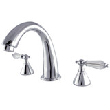 Kingston Brass KS2361WLL Wilshire Roman Tub Faucet, Polished Chrome