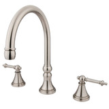 Kingston Brass KS2348TL Templeton Roman Tub Faucet, Brushed Nickel