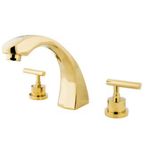 Kingston Brass KS4362CML Manhattan Roman Tub Faucet, Polished Brass