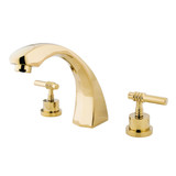 Kingston Brass KS4362ML Roman Tub Faucet, Polished Brass