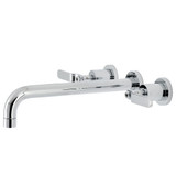 Kingston Brass KS8051KL Whitaker Wall Mount Tub Faucet, Polished Chrome