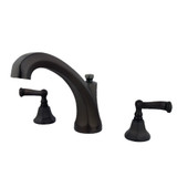 Kingston Brass KS4325FL Roman Tub Faucet, Oil Rubbed Bronze