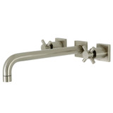 Kingston Brass KS6058DX Concord Wall Mount Tub Faucet, Brushed Nickel