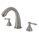 Kingston Brass KS2368TL Roman Tub Faucet, Brushed Nickel