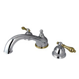 Kingston Brass KS3354AL Vintage Roman Tub Faucet, Polished Chrome/Polished Brass