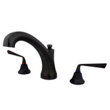 Kingston Brass KS4325ZL Silver Sage Roman Tub Faucet, Oil Rubbed Bronze