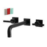 Kingston Brass  KS6020CKL Kaiser Wall Mount Tub Faucet, Matte Black