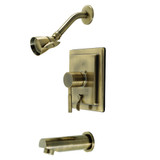 Kingston Brass KB86530DL Concord Single-Handle Tub and Shower Faucet, Antique Brass