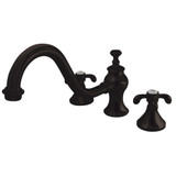 Kingston Brass KS7335TX French Country Roman Tub Faucet, Oil Rubbed Bronze