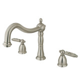 Kingston Brass KS1348GL Georgian Roman Tub Faucet, Brushed Nickel