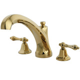 Kingston Brass KS4322AL Metropolitan Roman Tub Faucet, Polished Brass