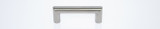 JVJ Stainless Steel 96 mm (3.78") Rounded Thick Bar Door Pull With Posts At End - 73732