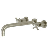 Kingston Brass KS8058BEX Essex Wall Mount Tub Faucet, Brushed Nickel