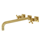 Kingston Brass KS6047BX Metropolitan Wall Mount Tub Faucet, Brushed Brass