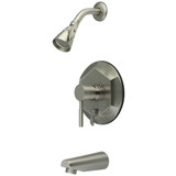 Kingston Brass  KB46380DL Concord Tub & Shower Faucet, Brushed Nickel