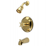 Kingston Brass KB4632BX English Vintage Tub with Shower Faucet, Polished Brass