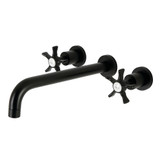 Kingston Brass KS8050NX Hamilton Wall Mount Tub Faucet, Matte Black