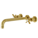 Kingston Brass KS8057BEX Essex Wall Mount Tub Faucet, Brushed Brass