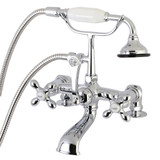 Kingston Brass Aqua Vintage AE210T1 Vintage 7-Inch Tub Faucet with Hand Shower, Polished Chrome