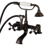 Kingston Brass Aqua Vintage AE209T5 Vintage 7-Inch Tub Faucet with Hand Shower, Oil Rubbed Bronze