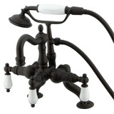 Kingston Brass CC2011T5 Vintage Clawfoot Tub Faucet with Hand Shower, Oil Rubbed Bronze
