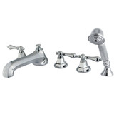 Kingston Brass KS43015AL Roman Tub Faucet with Hand Shower, Polished Chrome