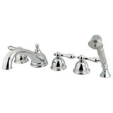 Kingston Brass KS33515AL Roman Tub Faucet with Hand Shower, Polished Chrome