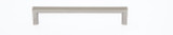 JVJ Satin Nickel 128 mm (5.04") Squared Ultra Thin Door Pull - 75546