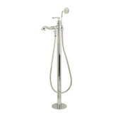 Kingston Brass KS7011RL Royale Freestanding Tub Faucet with Hand Shower, Polished Chrome