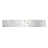 Kingston Brass Fauceture KVPB30MBS Templeton 30-Inch Carrara Marble Vanity Top Backsplash, Carrara White